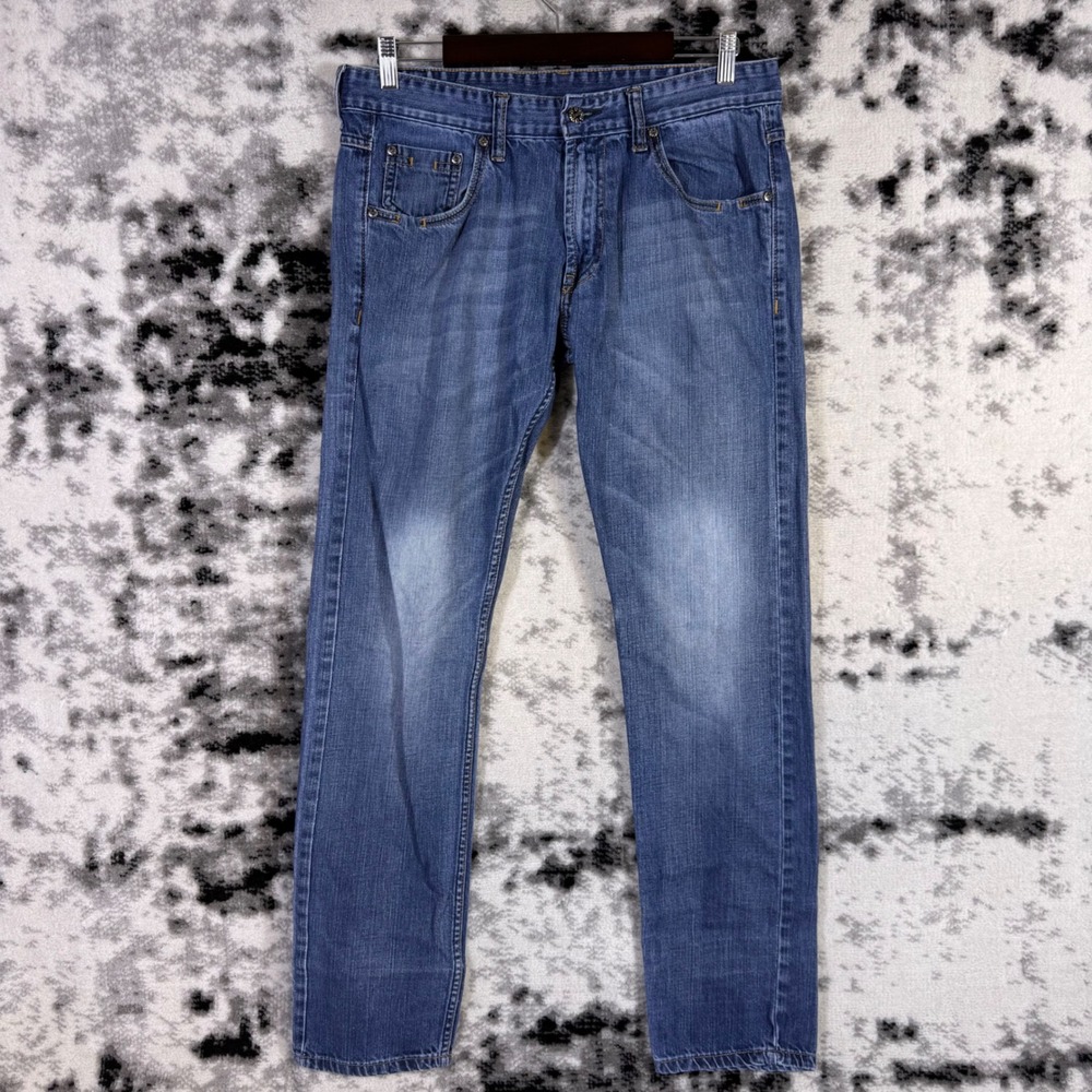 D&G Dolce & Gabbana Mens Straight Leg Jeans Blue Medium Wash Size 36 Italy
